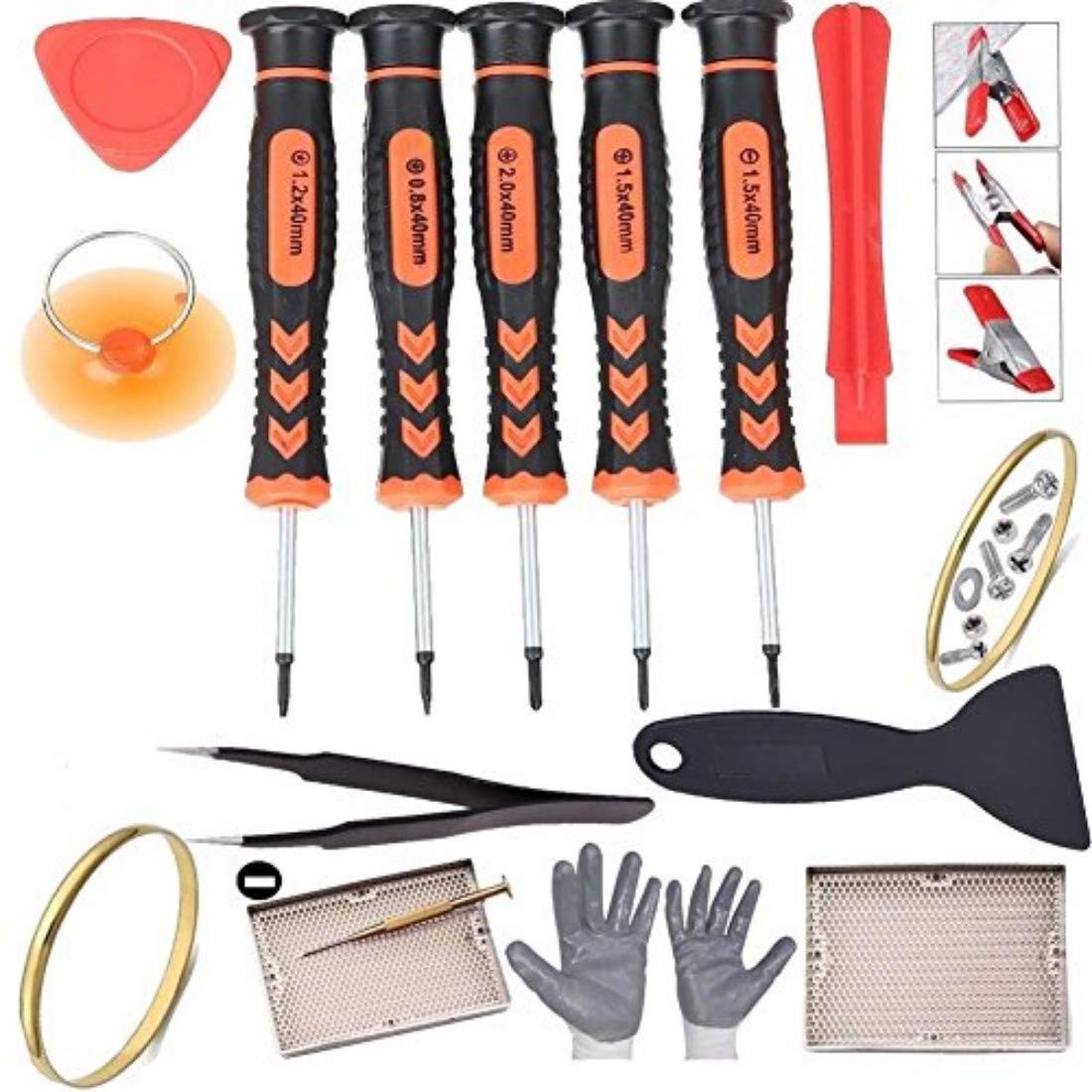 DIY Crafts Mobile Phone Screwdriver for Mobile Phone Ipad Tablets MacBook Laptop PC Maintenance Upkeep Combo Set (Pattern No # 5,) HBIN