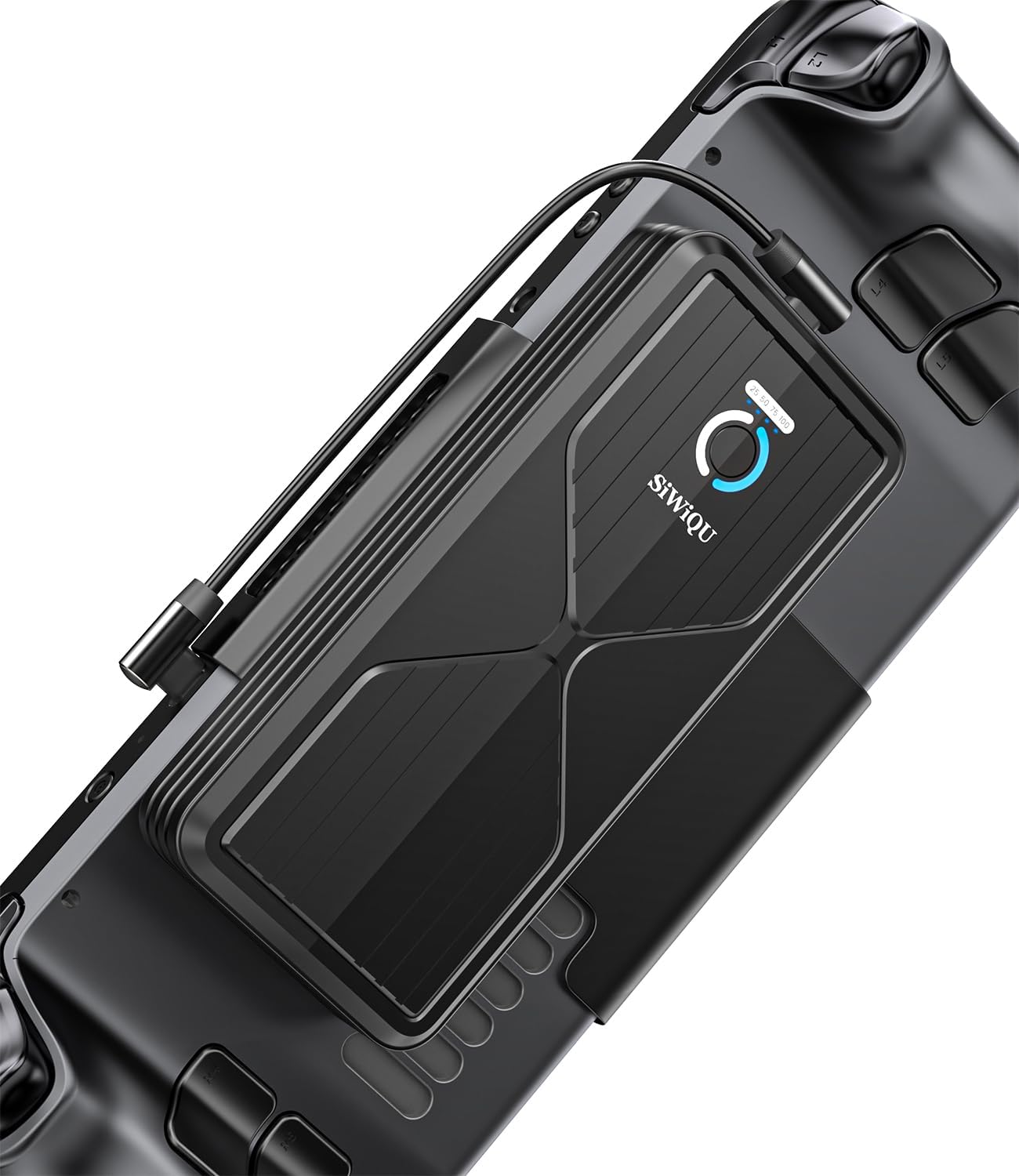 SiWiQU Portable Power Bank Compatible with Steam Deck, 20000mAh Detachable External Battery Pack 45W Fast Charging for Steam Deck, MacBook, iPad, Dell, HP, Notebook, Samsung, iPhone, Switch and More