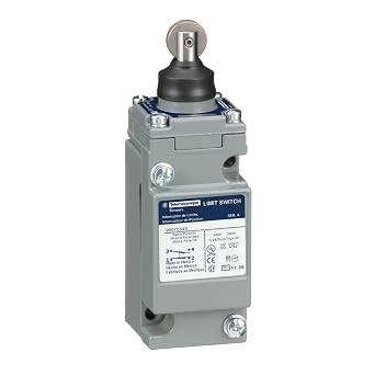 Telemecanique Sensors 9007C54D Heavy Duty NEMA Limit Switch, Full Size, 1 Pole, Top Roller Plunger Head
