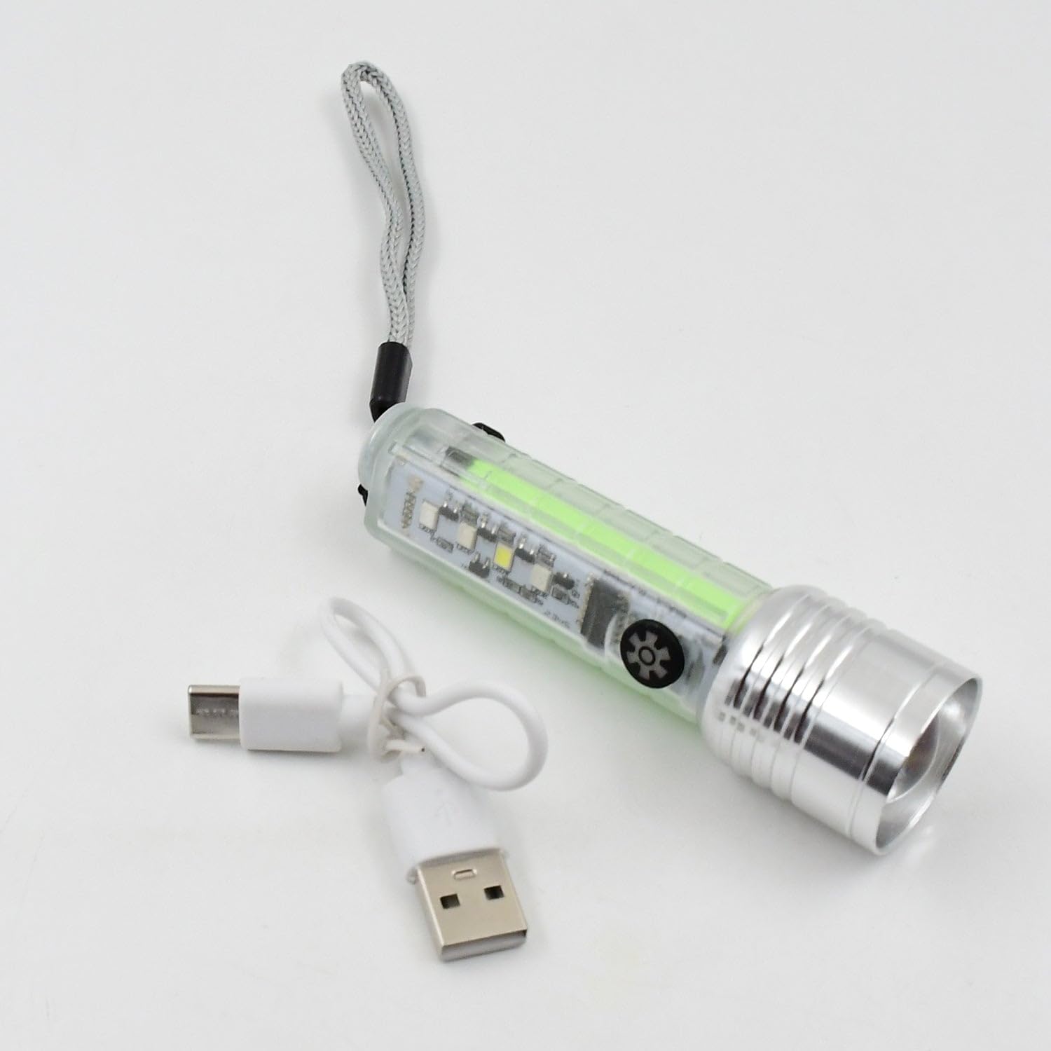 Portable Pattern Flashlight USB Flashlight | Rechargeable (1 Pc)-picture-17