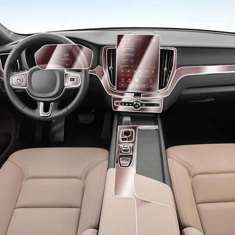 Car Interior Center Console Instrument Dashboard Protective Film, for Volvo XC60 2025 Anti-Scratch Sticker Accessories