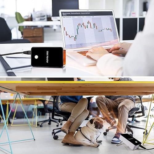 Miniatura 7 de Calentador de espacio portátil YOUCIDI Mini calentador de escritorio calentador de aire eléctrico para habitaciónoficinaescritorio negro