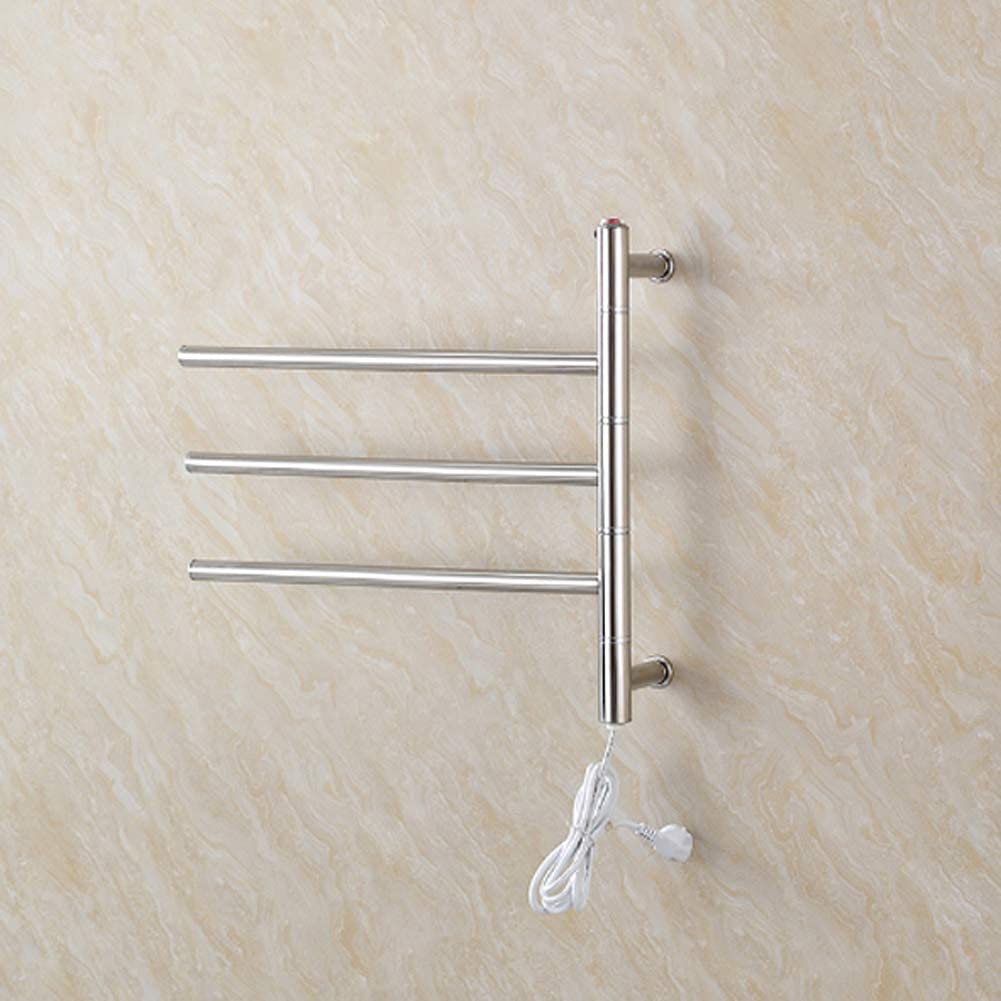 Toallero eléctrico calefactado, radiador de Acero Inoxidable, Calentador de Toallas eléctrico para baño, Hotel de Lujo (BB)