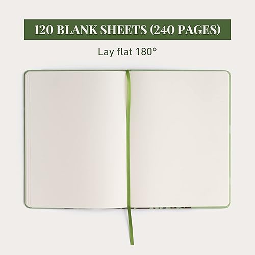 Miniatura 9 de Rileys & Co Cuaderno para el trabajo y la escuela, árbol de la vida, diario rayado de 8 x 6 pulgadas, cuaderno compacto para mujer, 240 páginas,