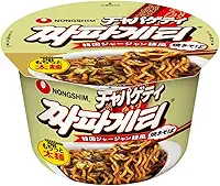 Lamen Coreano Chapaghetti - Macarrão Instantâneo com Tempero de Feijão Preto Tostato 114g - Nongshim