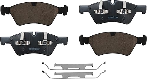 Miniatura 2 de Detroit Axle - Pastillas de freno delanteras para Mercedes-Benz E350 E500 E550 GL320 GL350 GL450 GL550 ML320 ML350 ML450 ML500 ML550 R320 R350 R500