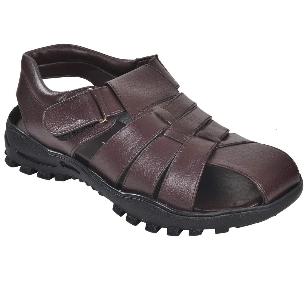 Ajanta Mens Brown Outdoor Sandals - 8 UK (42 EU) (GB0375) (B07M8R26FQ) Amazon Price History, Amazon Price Tracker
