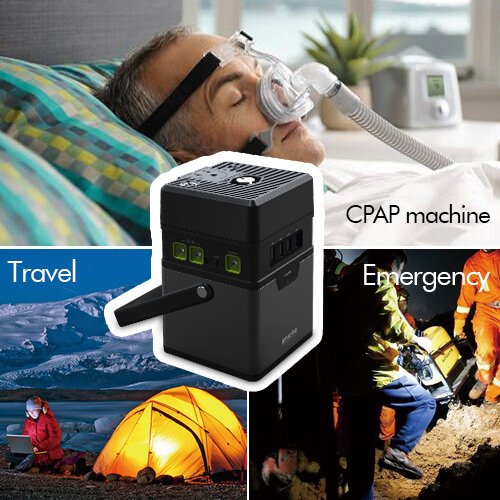 imuto 182Wh 50000mAh Portable Power Station Camping Generator 8-Port DC 5V/12V/19V Output, AC Power Inverter Optional 110V/100W(Peak 160W) Power Source for Laptop, Tablet, Smartphone, Outdoors More