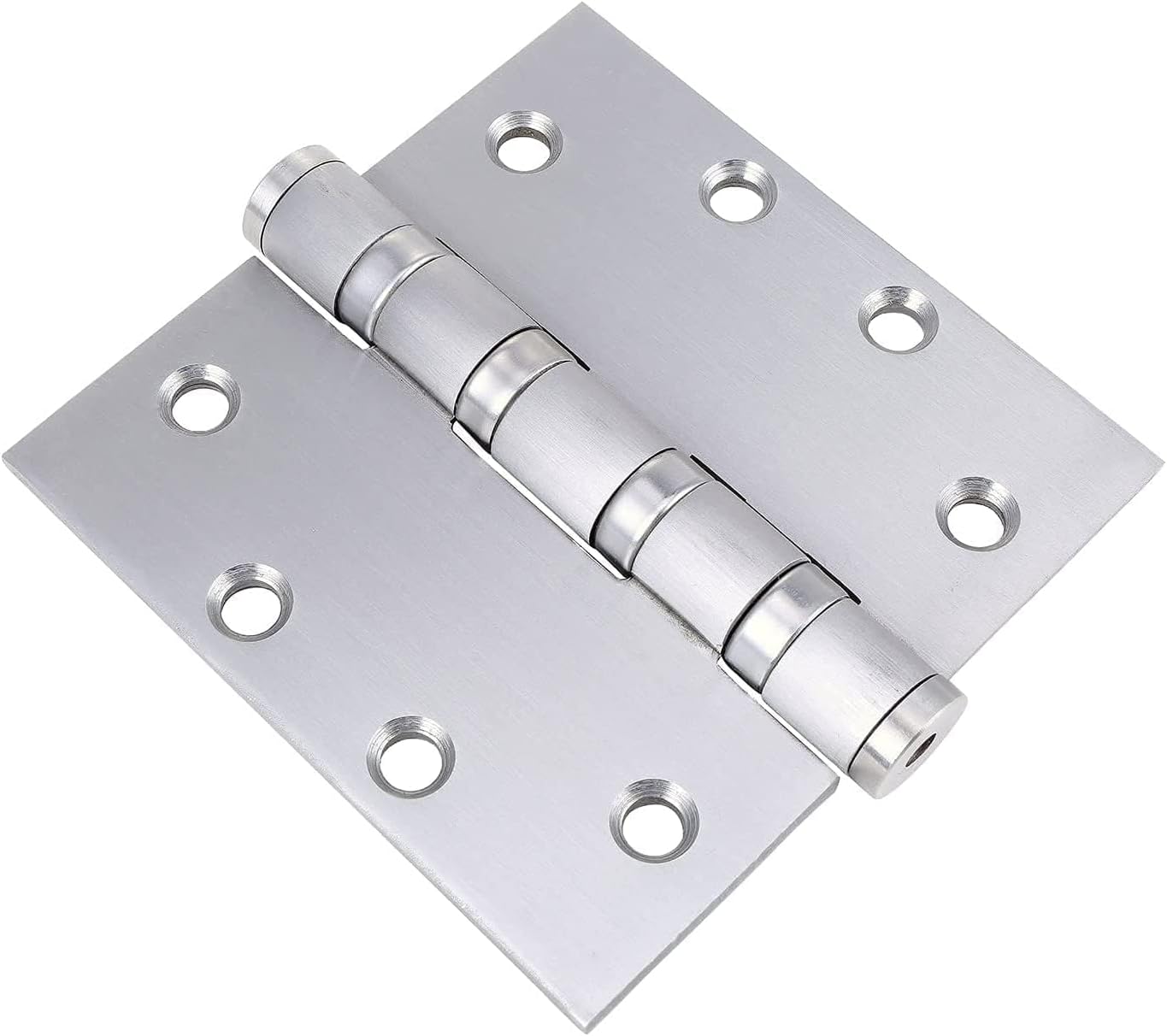 3 Pack - 4"x4" Self Closing Door Hinges, Spring Loaded Hinges for Interior & Exterior Doors, Automatic Door Closer Hinge, Soft Close Door Hinges, Squared Corners Auto Close Spring Hinge