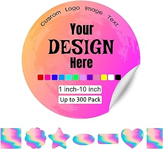 150 Pack Custom Stickers Labels Personalized for Business Logo Customized Waterproof Vinyl Labels with Photo Text Make Your Own Stickers