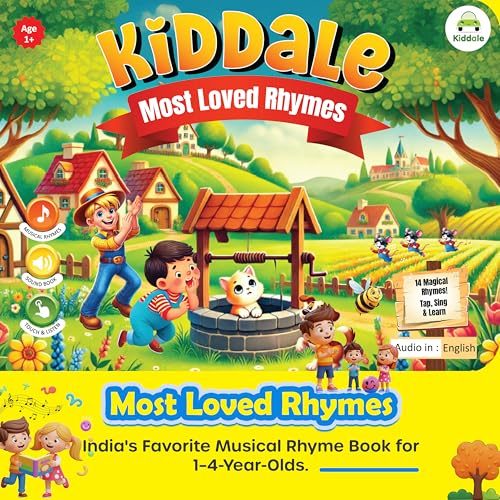 Image of Kiddale 14 Most Loved Rhymes Musical HD Sound Book - Fun Learning with Classic Nursery Rhymes for Kids|Best Gift for Kids(2-5years)