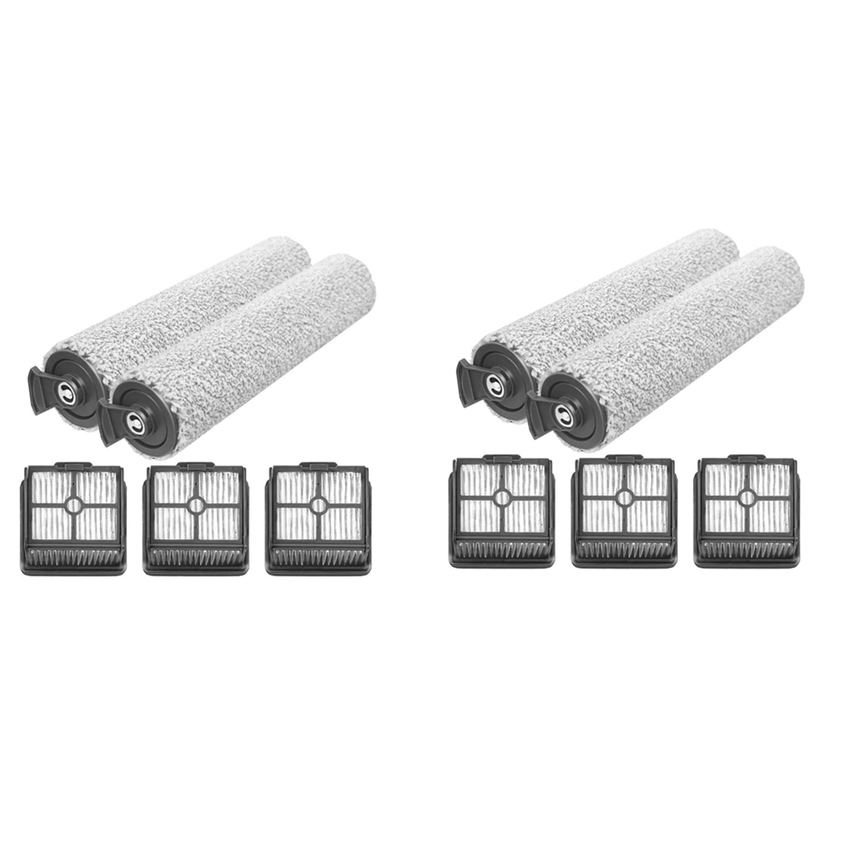 Hndhbfgrt 2X Roller Brush and Hepa Filter Replacement for H11 / H11 Max Wet and Dry Vacuum Cleaner Spare Parts