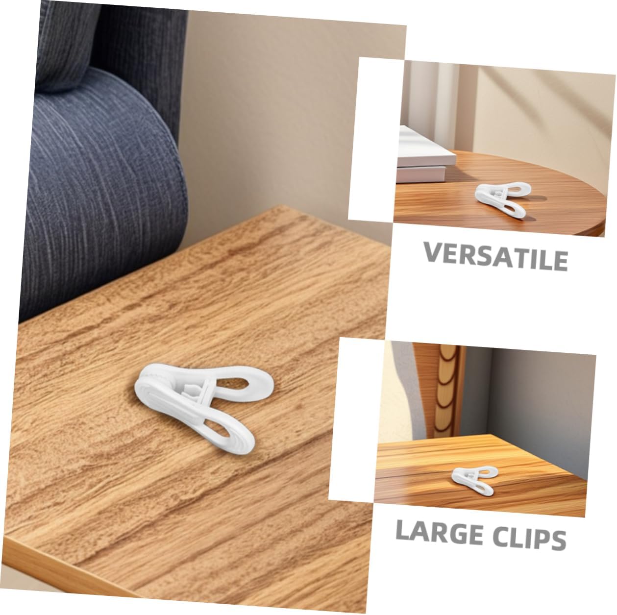 Laundry Clips 30 Pcs Plastic Clothespins Big Clothes Pin for Windproof Clothes Drying Hanger