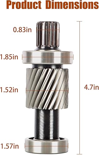 Miniatura 6 de Kit de eje de entrada de carrito de golf de repuesto para EZGO TXT & Medalist 1994-Up Electric & Gas, Marathon 1988-1994 Eléctrico, engranaje