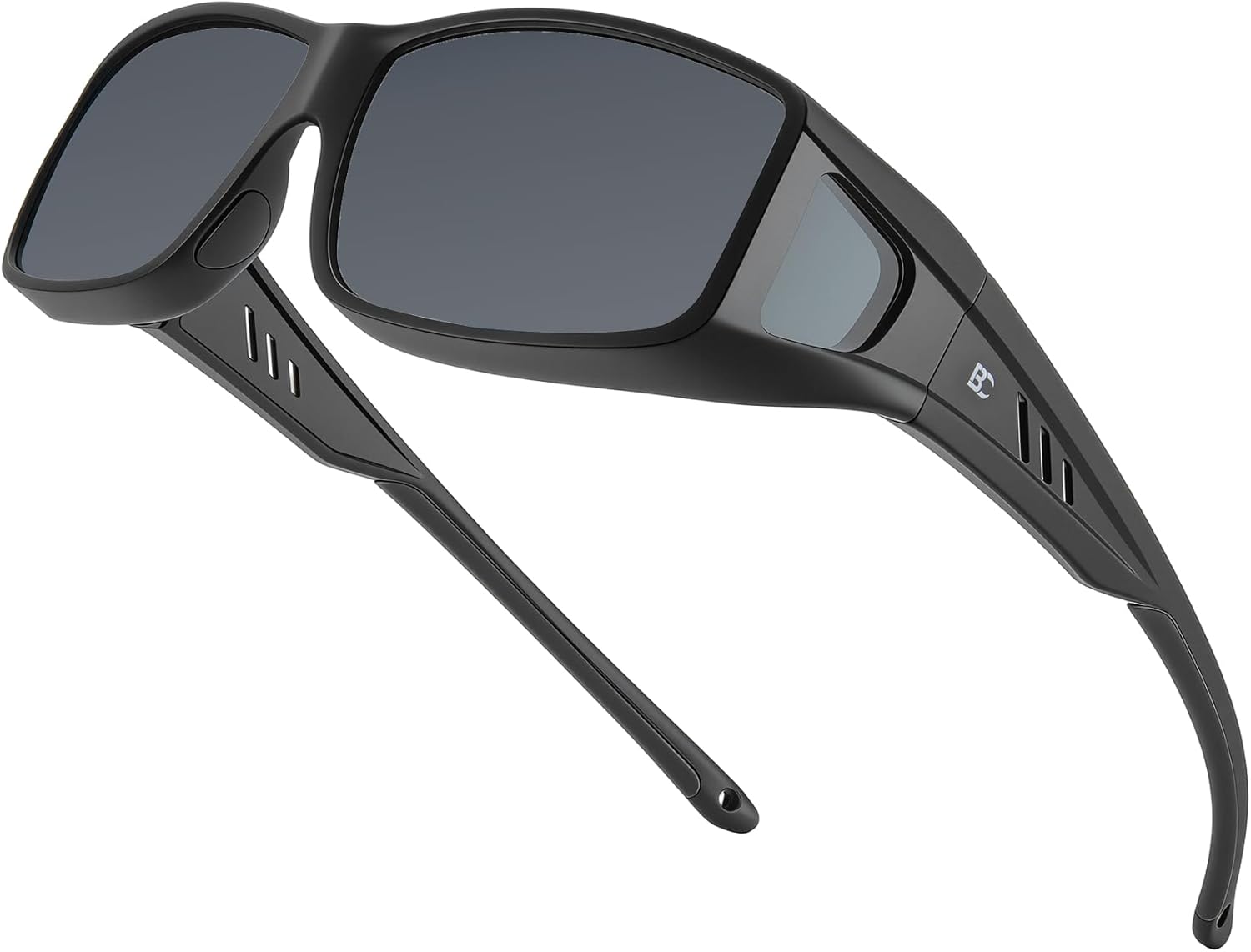 BIRCEN Polarized Fit Over Sunglasses: UV Protection Wrap Around TR90 Sunglasses Over Glasses for Men Women Driving Fishing