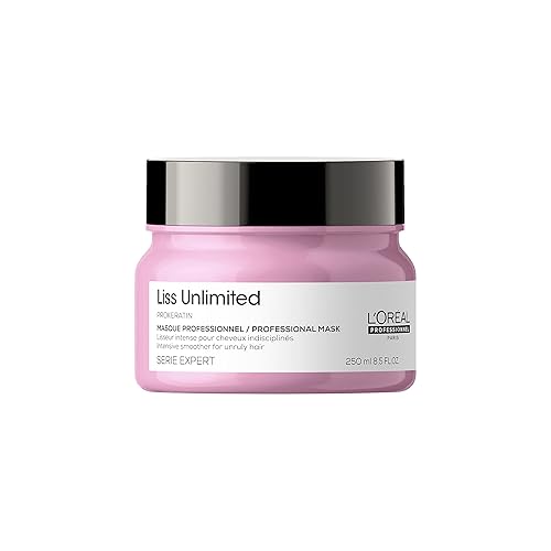 L'Oréal Professionnel Paris Liss Unlimited Mask - Para cabello propenso al encrespamiento, proporciona protección duradera contra el encrespamiento