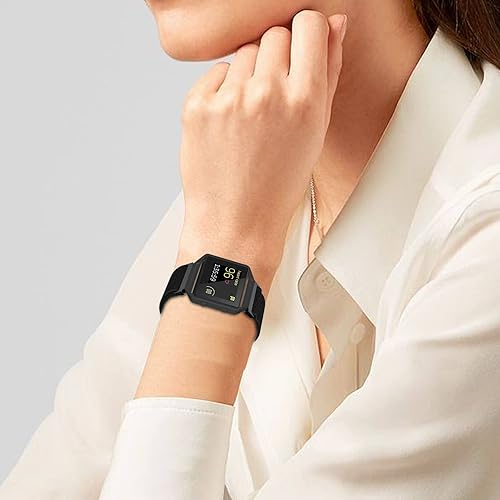 Miniatura 6 de Paquete de 2 bandas elásticas compatibles con Fitbit Blaze para hombres y mujeres, correas trenzadas de nailon ajustables con marco de metal