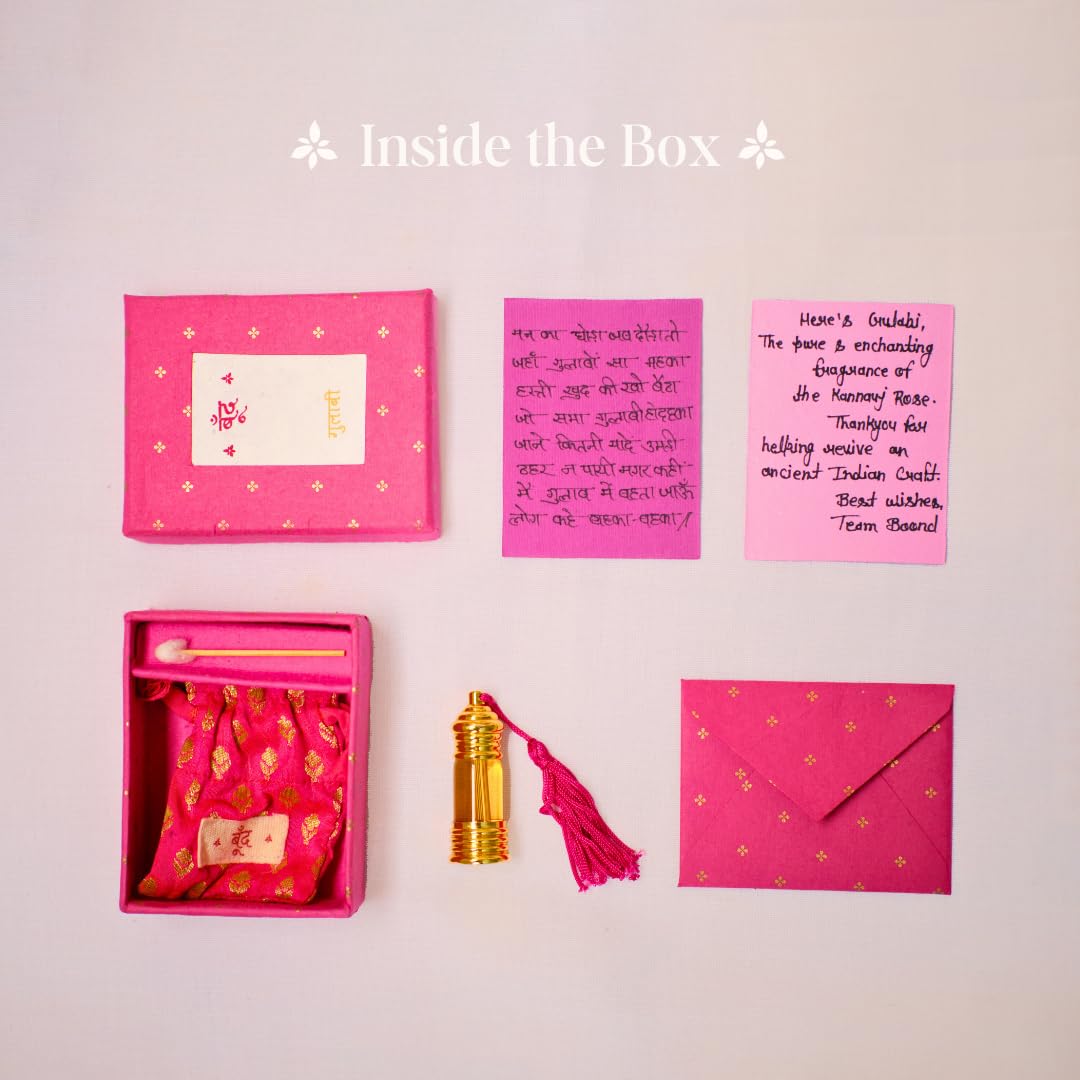 Boond Fragrances Gulabi (Kannauj Rose) | Pure & Enchanting Fragrance of Kannauj Rose | Unisex Organic Perfume-3ml - Image 5