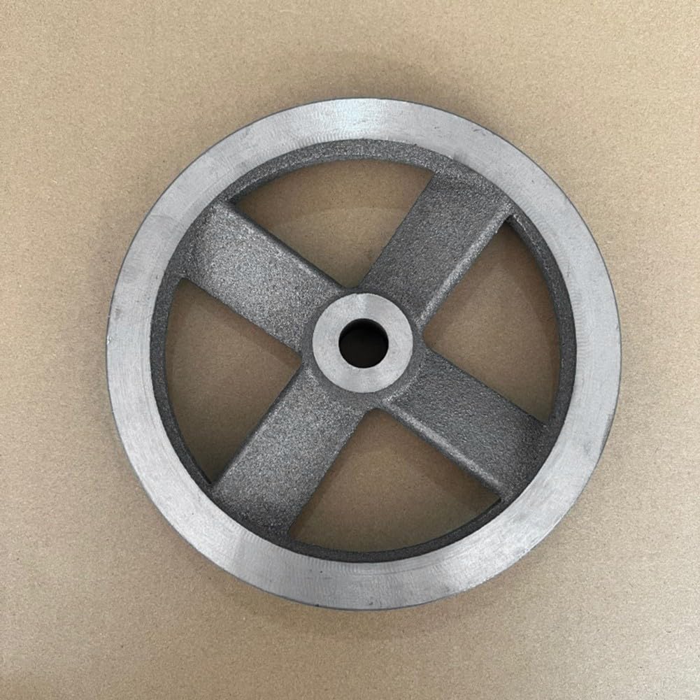 Puleggia a cinghia per compressore d'aria a scanalatura singola, struttura robusta, materiale metallico (B)