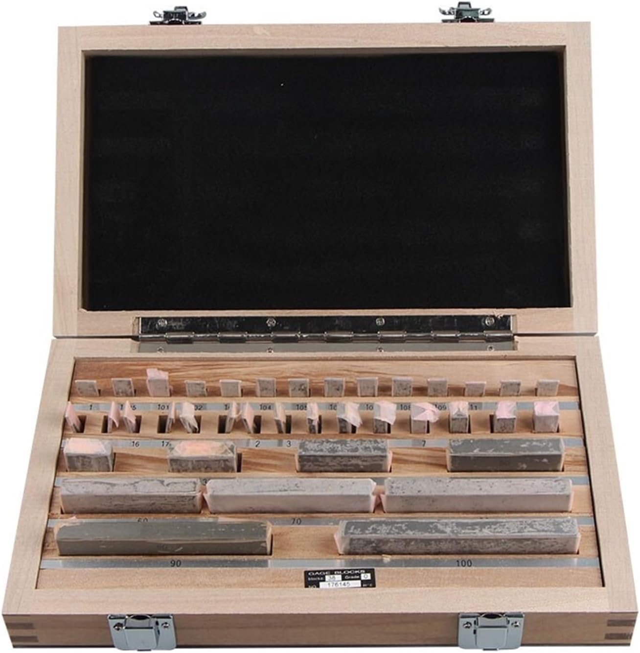 Amazon.co.jp 測定ブロック、 38 個ゲージブロックメトリックグレード 0 レベル 1 検出キャリパールーターテーブルセット