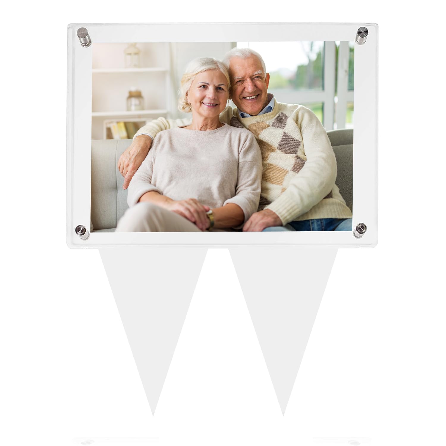Tikitup Waterproof Grave Photo Frame, Grave Decoration, Graveyard Decoration, Memorial Gift, Sympathy Gift, Pet Photo Frame, Cemetery Decorations (1 Piece)
