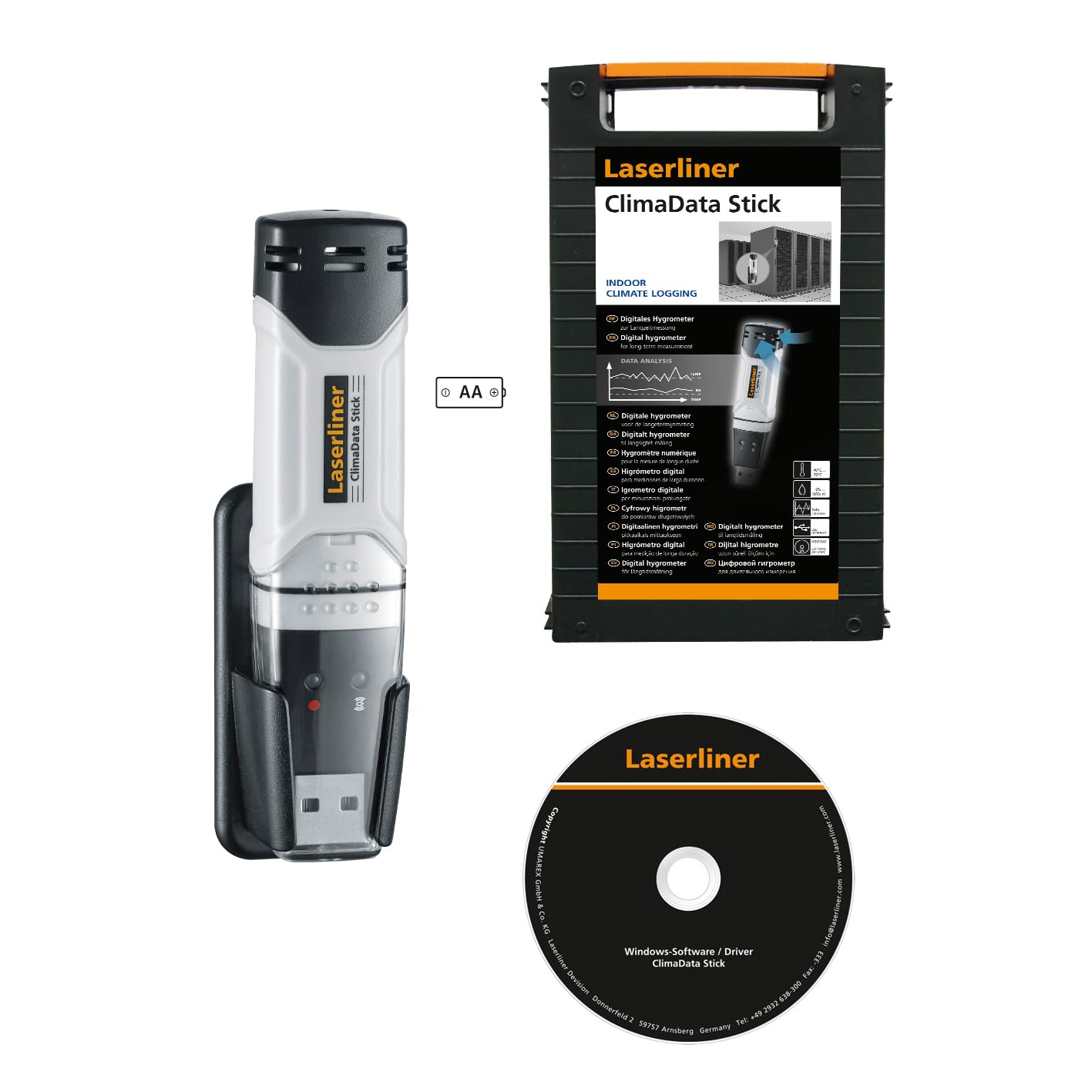 Laserliner ClimaData Stick, Digitales Hygrometer