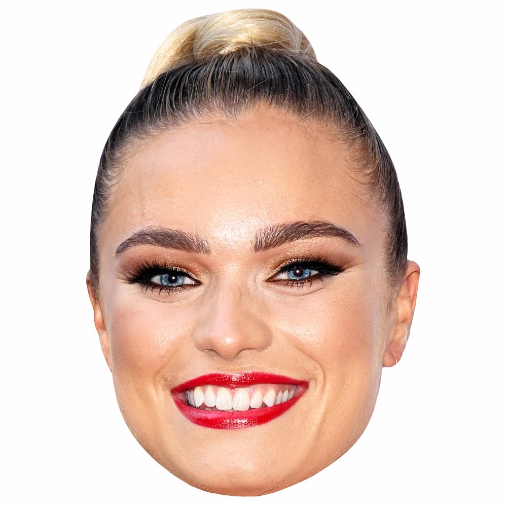 Jodie Ounsley (Lipstick) Celebrity Mask, Flat Card Face, Fancy Dress Mask
