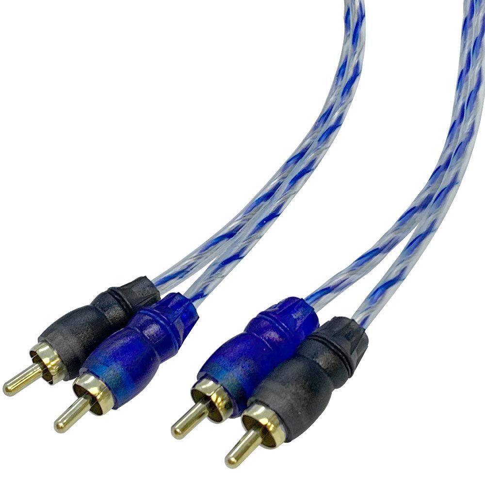 Seismic Audio - SA-2CR17-2 canales 17 pies RCA cable de audio de interconexión macho - OFC Dual RCA Stereo Cord