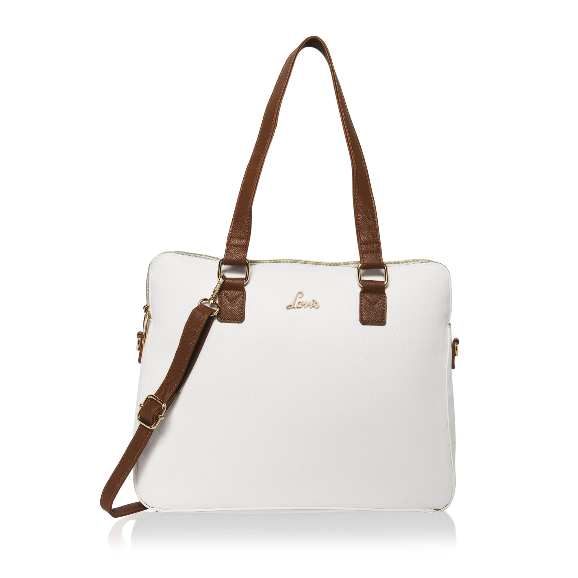 Lavie Womens Hilite Mento Laptop Bag Off White Ladies Purse Handbag (B0C2V278M6) Amazon Price History, Amazon Price Tracker