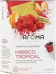 Aroma Selezione Cápsulas De Chá Hibisco Tropical Compatível Com Nespresso Contém 10 Cápsulas