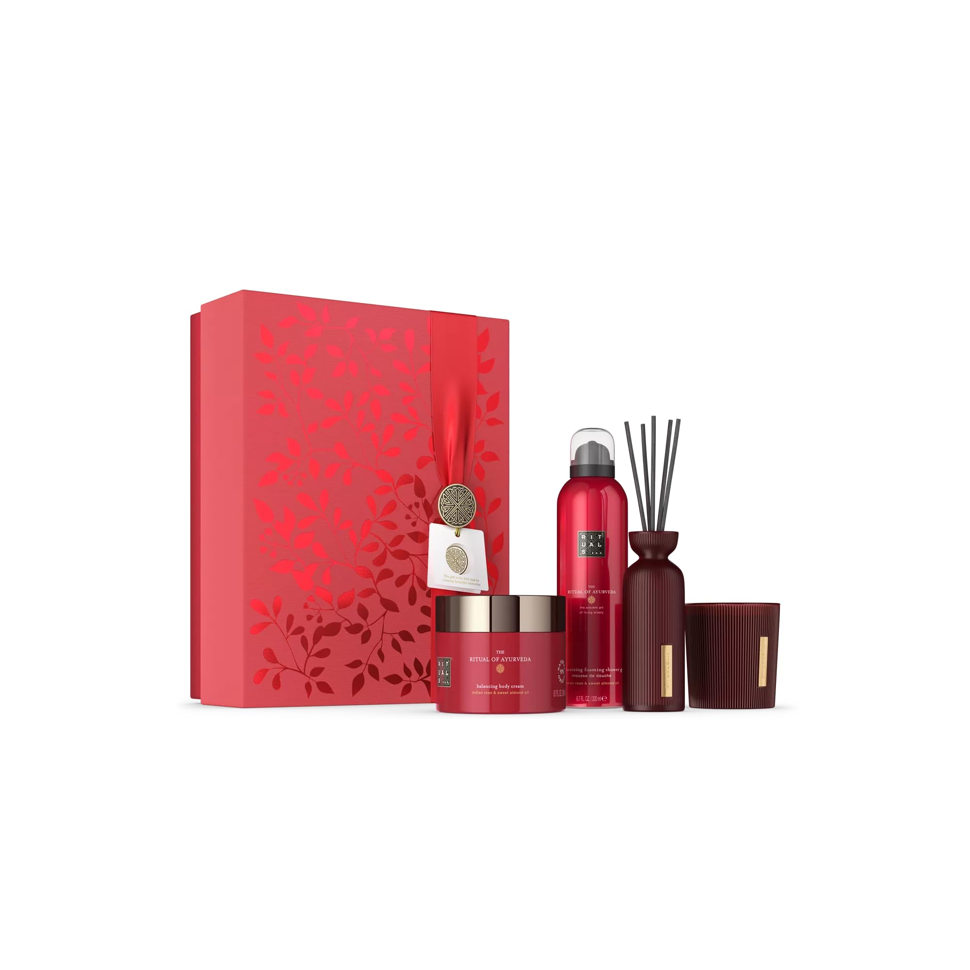 RITUALS Geschenkset Das Ritual des Ayurveda Large Körperpflegeprodukte indisches Rosen- Süßmandelöl Ausgleichender Duft