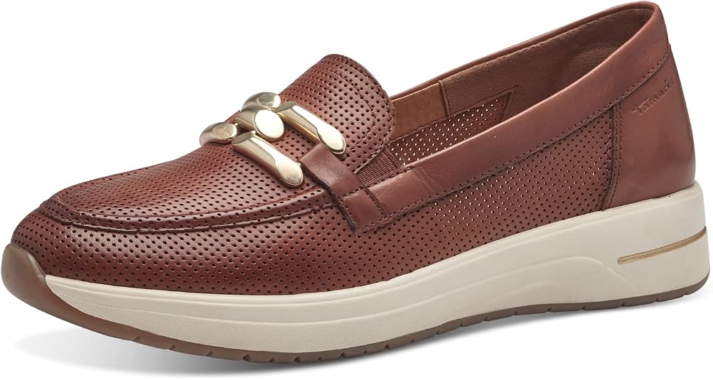 Mocassini Tamaris Donna 1-24720-42 - In Pelle, Comodi E Leggeri, Tacco 2 Cm, Design Classico Per Tutti I Giorni
