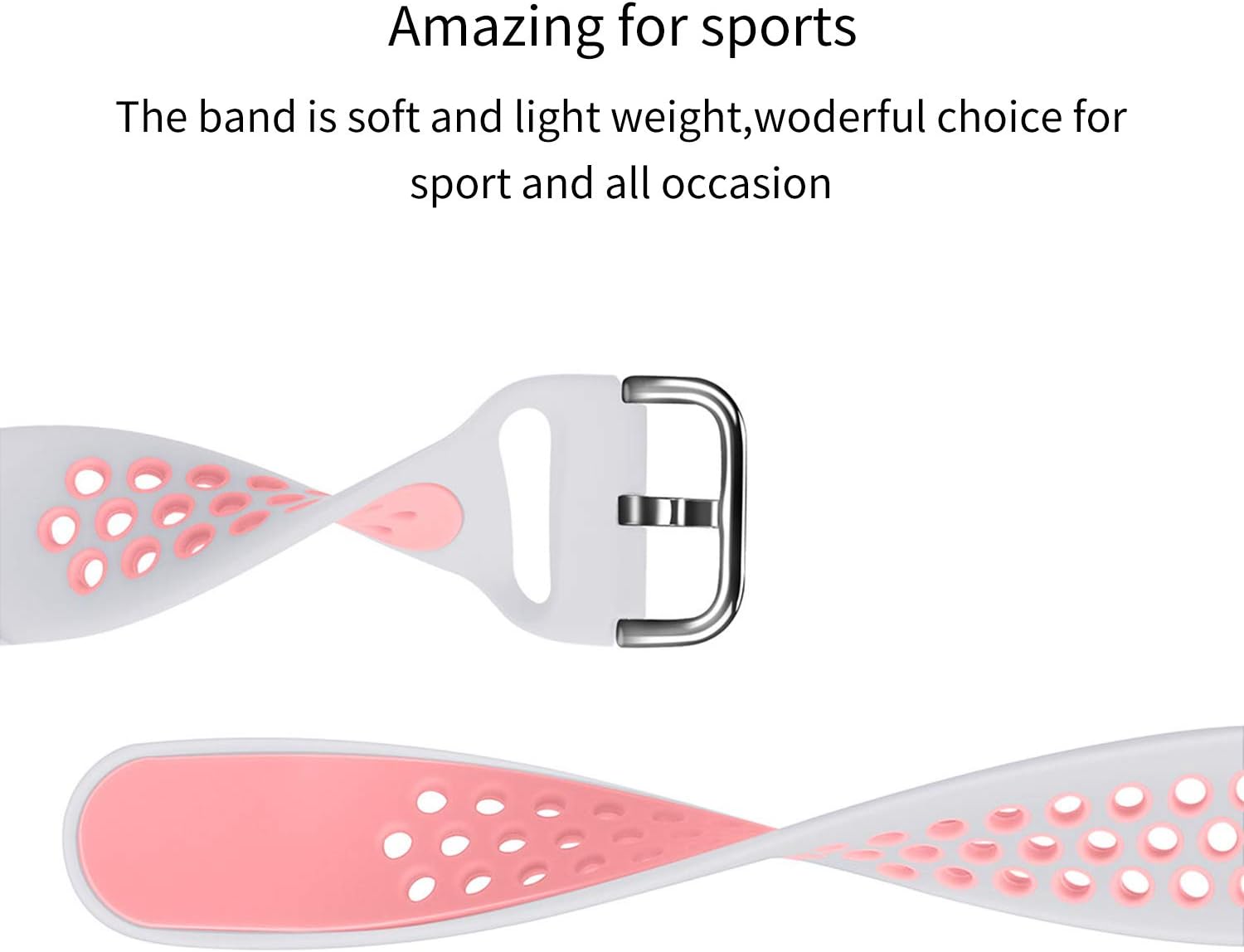 Acrbiutu Bands Compatible with Fitbit Charge 4 / Charge 3 / Charge 3 SE, Soft Silicone Breathable Replacement Sport Accessory Watch Strap Wristband for Women Men