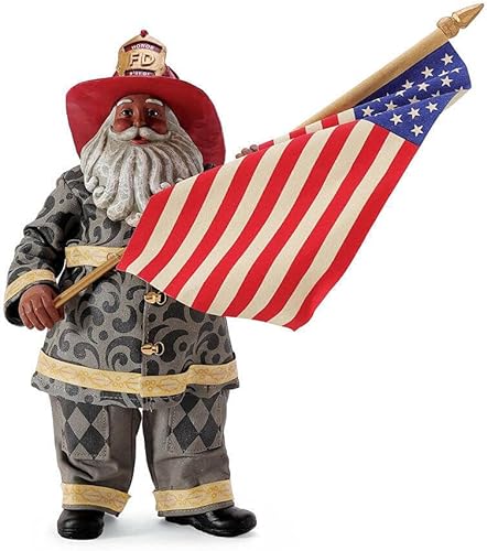 Department 56 Possible Dreams Jim Shore Santa Tribute to 911 African American Figurine, 11 pulgadas, multicolor disponible en Yaxa Peru