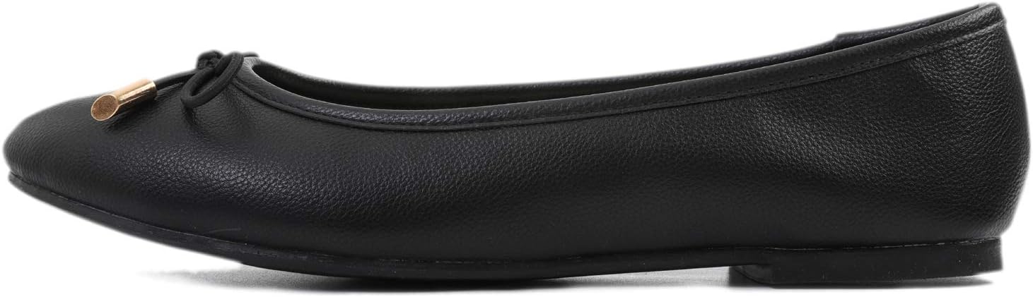 FEVERSOLE Women's Soft Cushion Comfort Round Toe Metal Trim Fashion Ballet Flats Walking Shoes - Image 2