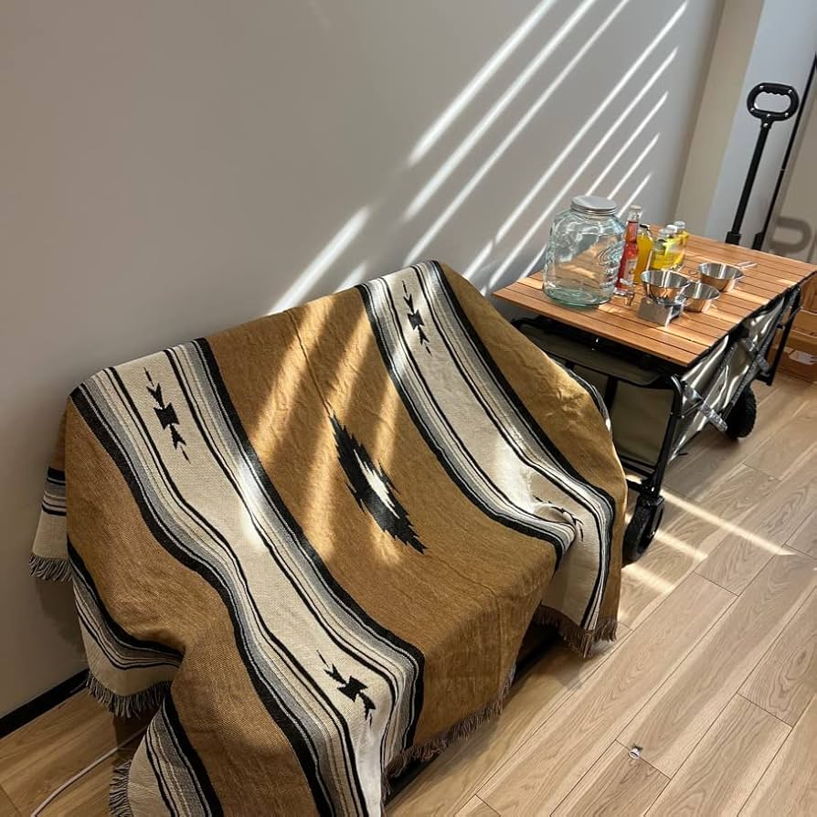 [未使用] エルパソ ネイティブ柄ラグ マサトラン サドルブランケット キャンプ 未使用] エルパソ ネイティブ柄ラグ マサトラン サドル