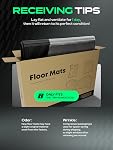 YHTAUTO Floor Mats Fit Chevy & GMC & Cadillac, Silverado/Sierra 1500 2500HD 3500HD, Suburban, Tahoe, Yukon/Yukon XL, Escalade/Escalade ESV, TPE All Weather Car Mats Waterproof Odorless Floor Liner