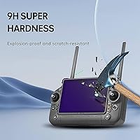 Vista 3 de [2 Pack] HD Tempered Glass Film Screen Protector for DJI RC Plus Smart Controller Inspire 3 Matrice 350 RTK Matrice300 RTK Drone Remote Controller