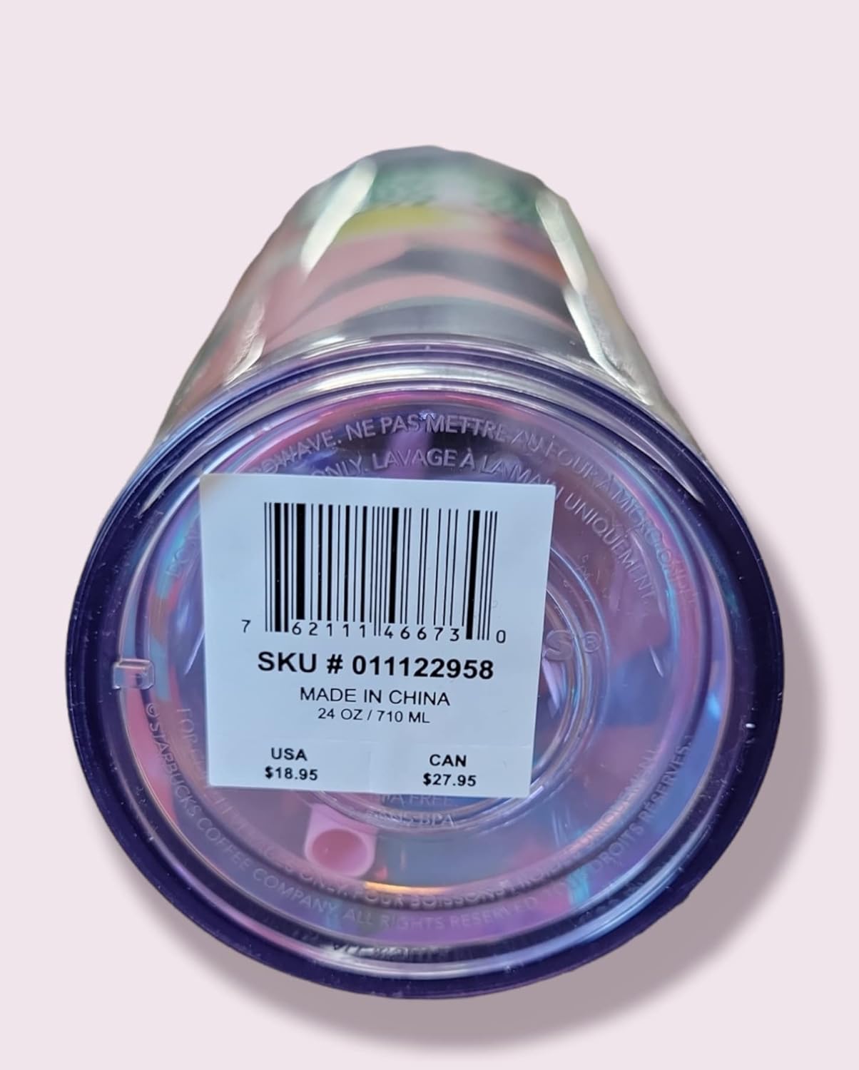 Starbucks Company Summer 2021 Collection - Cold Cup with Lid and Straw, Venti, 24oz