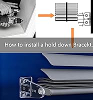 Vista 5 de Cutelec 4 clips de sujeción para riel inferior de color transparente para persianas de alto perfil