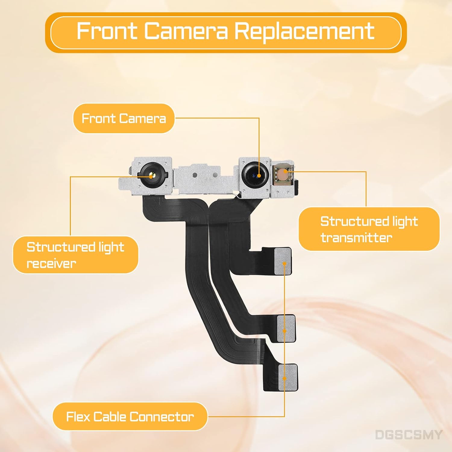 for iPhone Xs MAX Front Camera Replacement Repair Kit OEM 7MP image 2