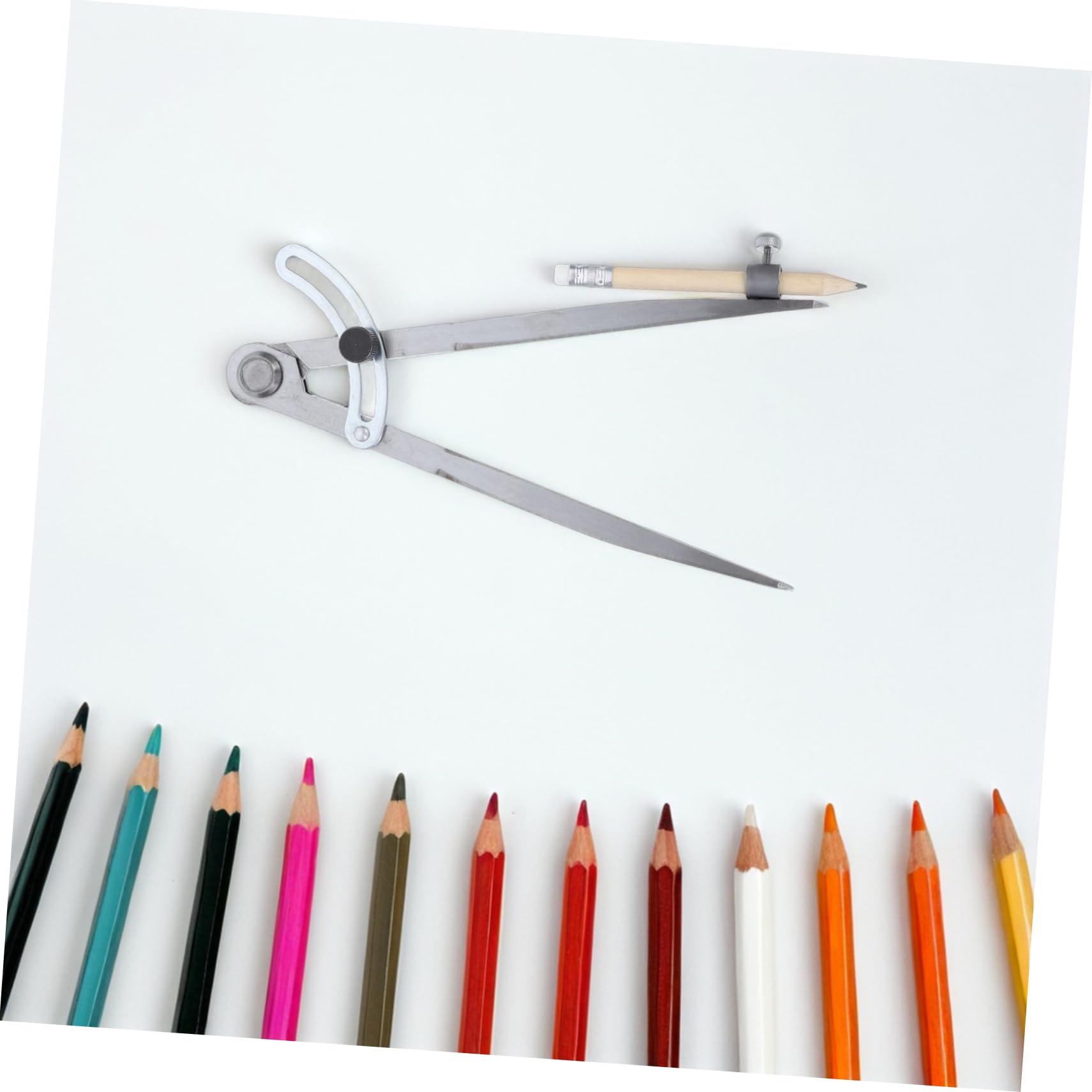 1set Compasso Con Portapenne Compasso Carbonioso Per Disegno e Lavorazione Del Strumento Di Precisione Per Ingegneria e Progetti Creativi