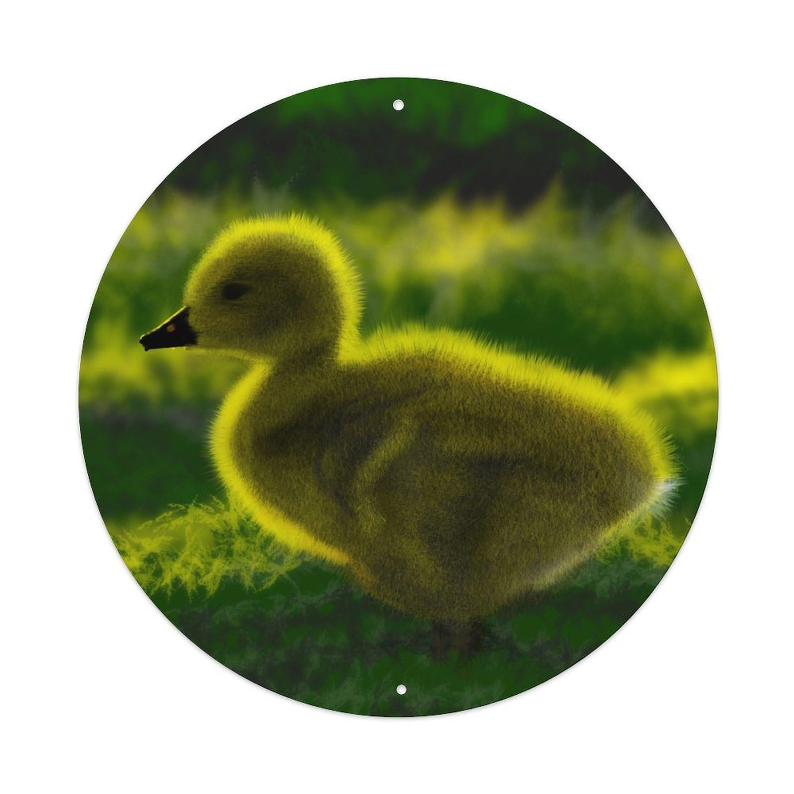 Animal Cute Little Yellow Duck Metal Tin Sign