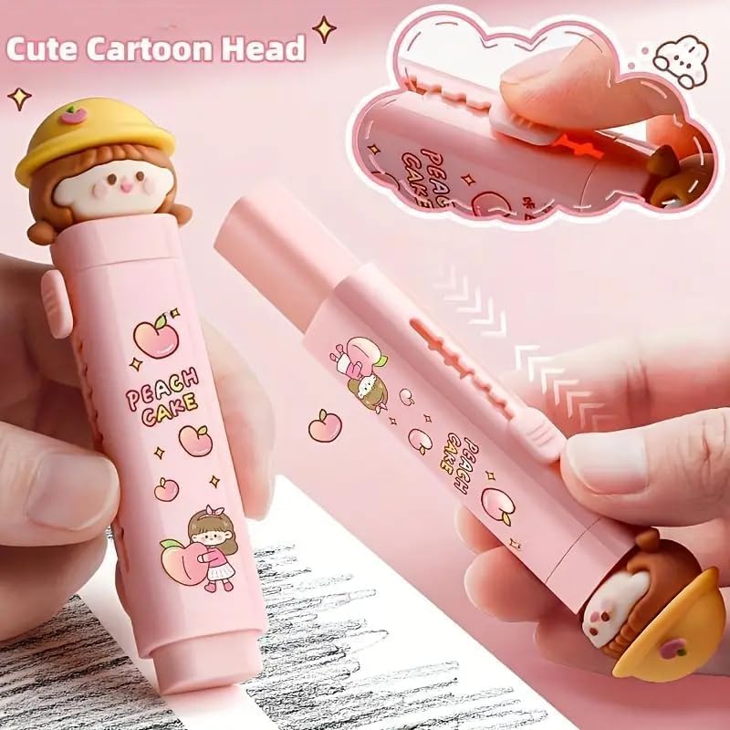 Image of Canvas School Bag Pencil Case, 3 Layer 6 Compartment Large Capacity, Aesthetic Pencil Pouch for Stationary, Cute Stationery for Kids, Pencil Case for Girls & Boys