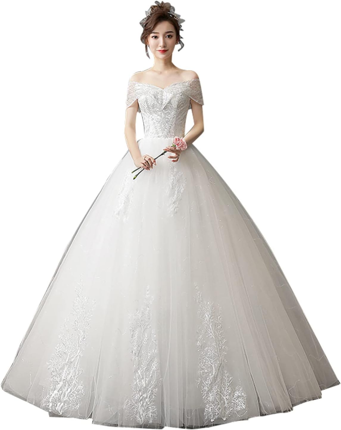 アンティークフランス ナスタチウム 金蓮花 橙x緑 手刺繍 リネン54