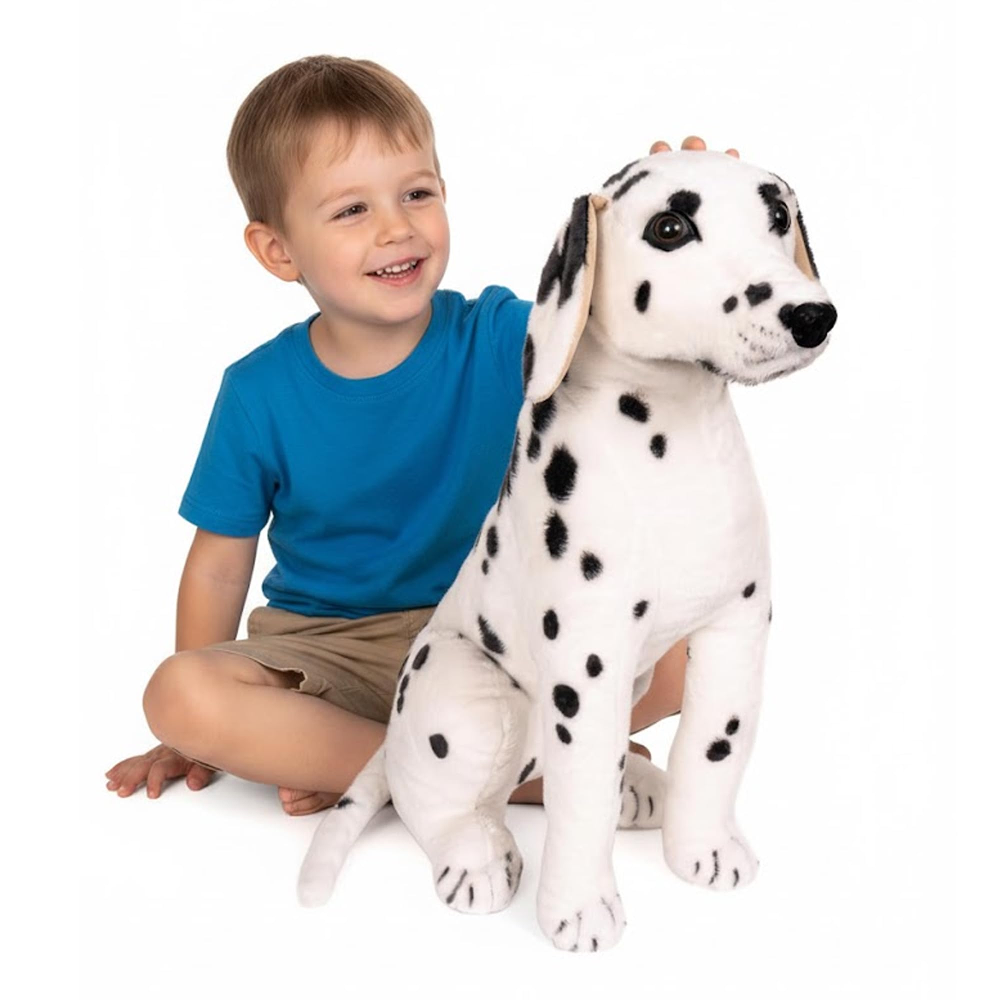 Curvaso Premium Dalmatian Dog Soft Plush Toys Cuddly Stuffed Animal Giant Big Large Size Doll Kids Gift Present