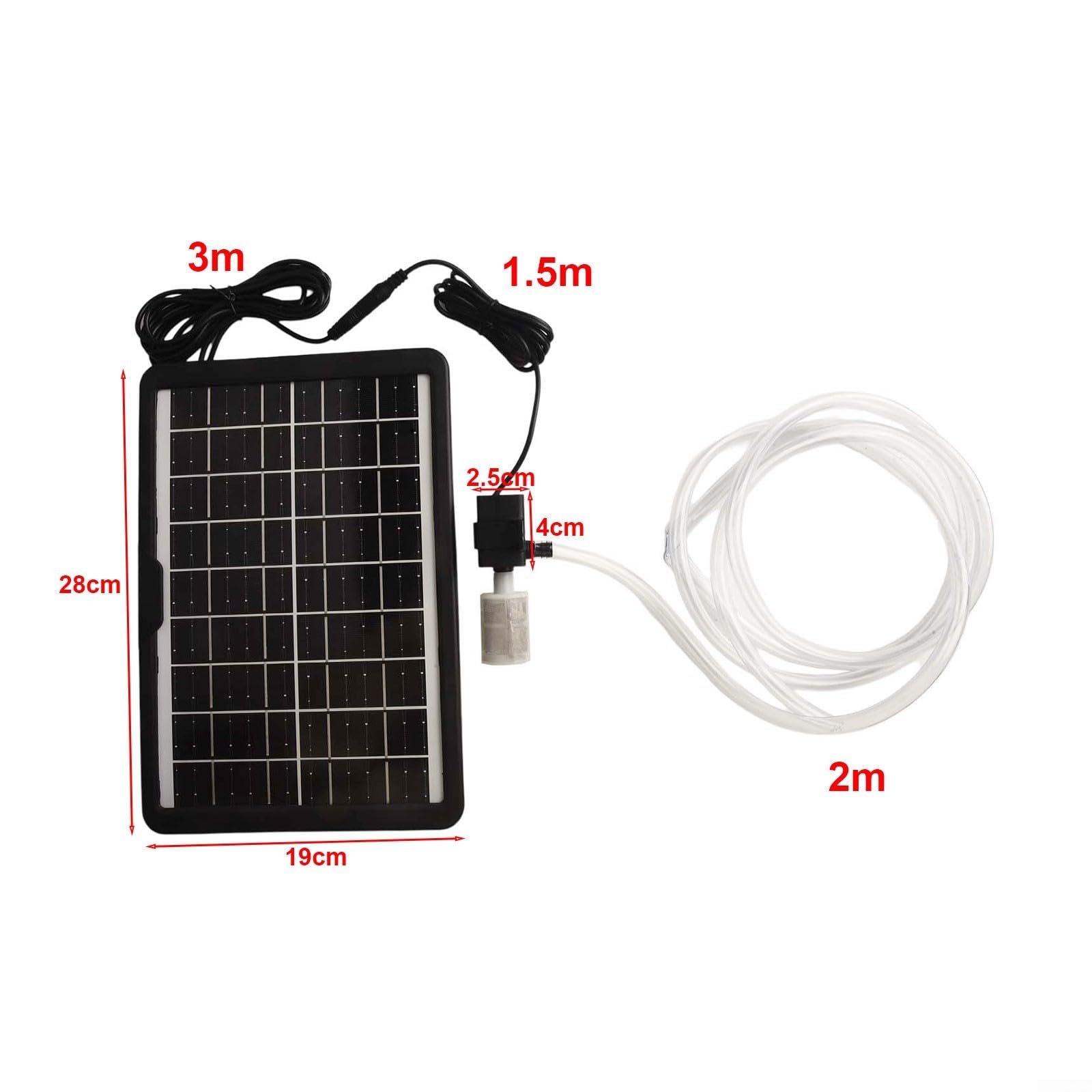 Bomba solar para estanque de 12 V, 240 l/h, aireador para estanques de