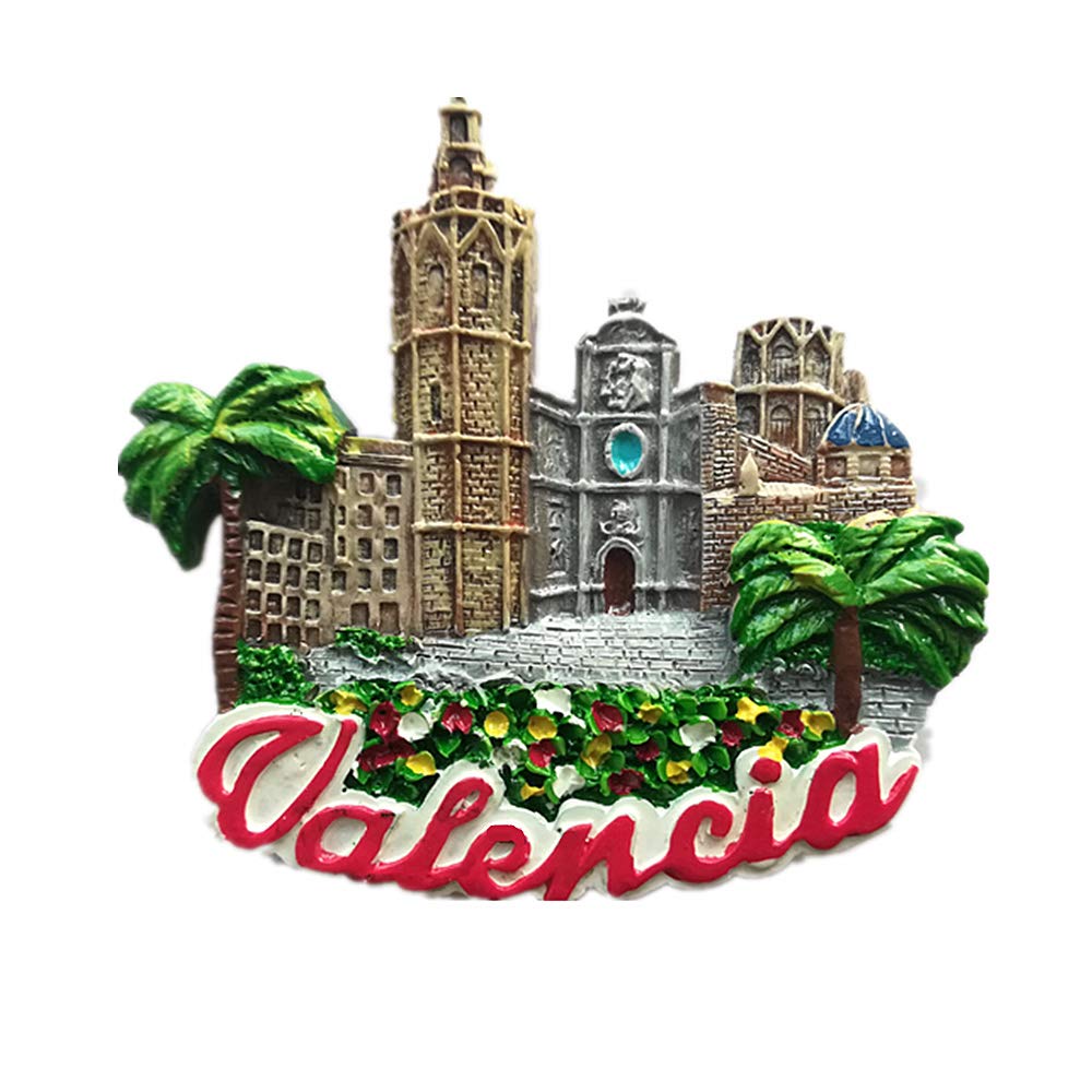 3D Valencia Spain Fridge Magnet Travel Sticker Souvenir,Home & Kitchen Decoration,Spain Refrigerator Magnet