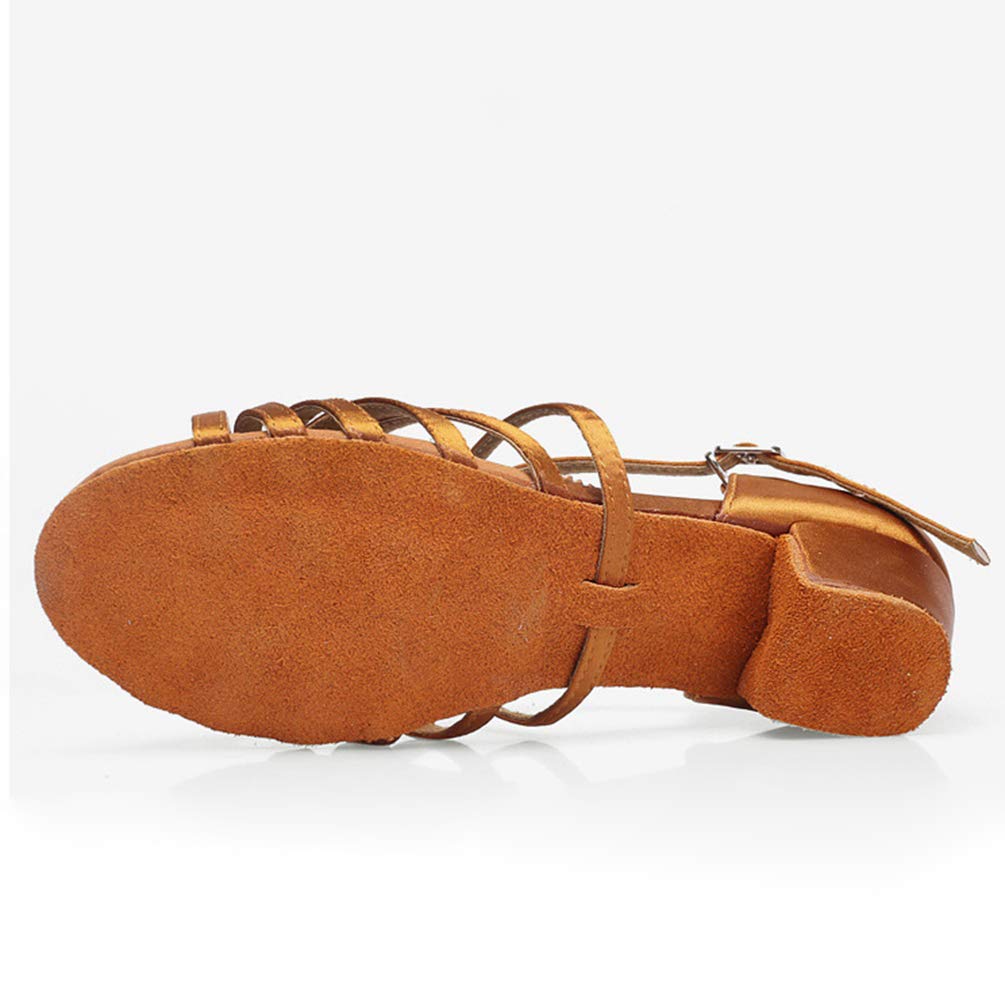 Mujer Zapatos de Baile Latino Salón de Tacón Niña Zapatos de Entrenamiento Sandalias de Baile Salsa
