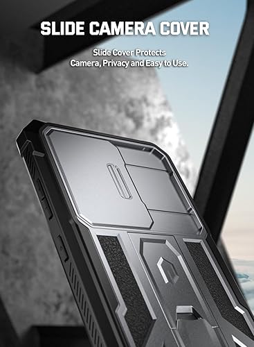 Miniatura 5 de Poetic Spartan - Funda para Galaxy S24 de 6.2 pulgadas, funda para cámara deslizante, protector de pantalla compatible con identificación de huellas